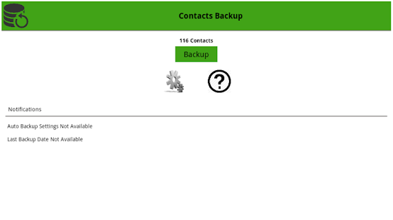 Backup Contact Screenshots 0