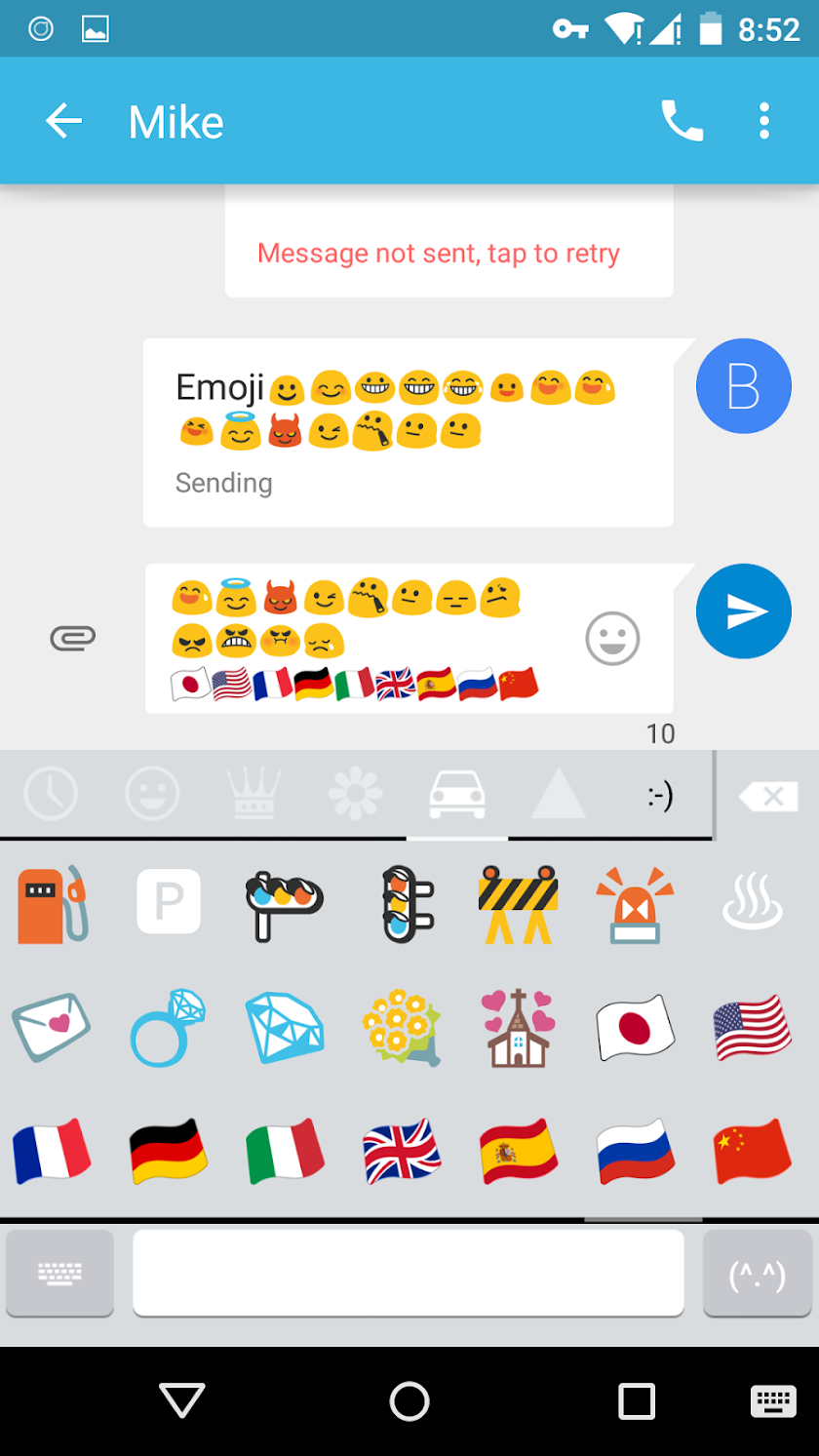 Emoji Keyboard-Emoticons,White Screen 3