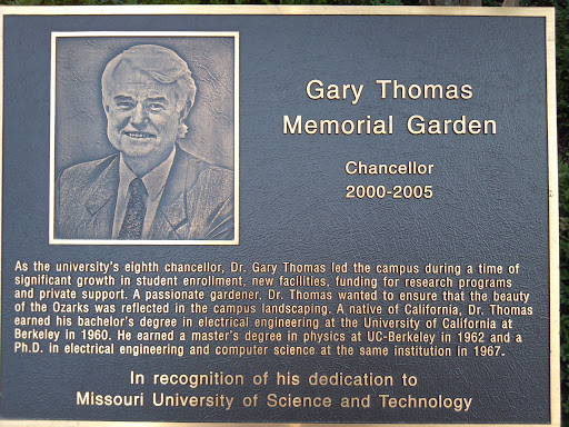 Gary Thomas Memorial Plaque