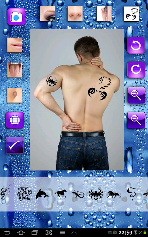 Android application Piercing and Tattoo screenshort