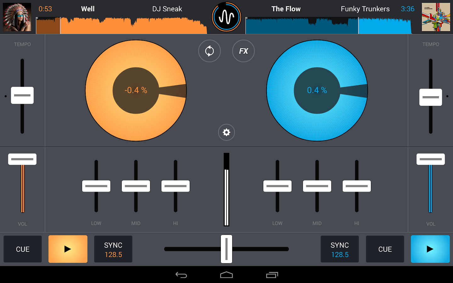 Cross DJ - Mix your music - screenshot