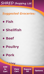 Download Shred Diet Shopping List APK for Android