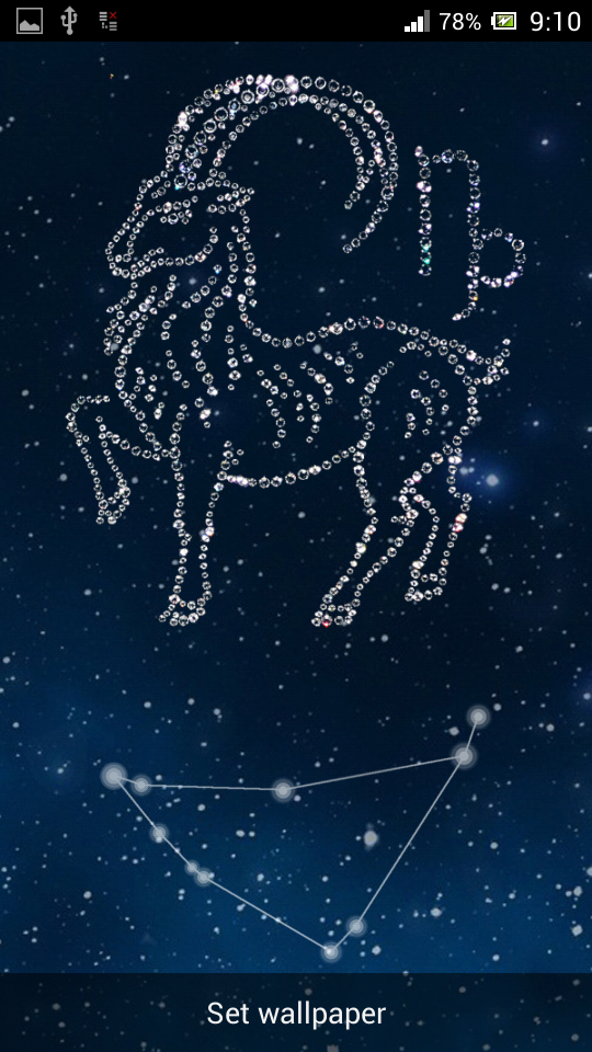 Zodiac Capricorn Wallpaper Screen 1