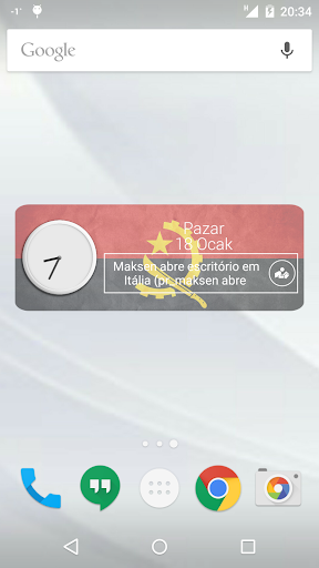 Angola Clock RSS Widget
