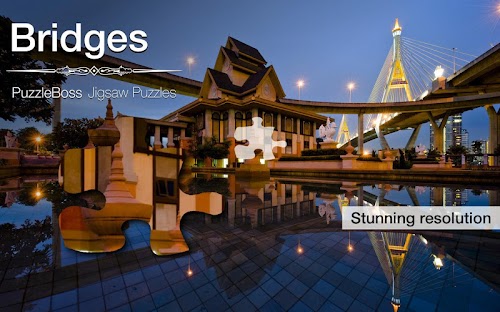 Android application Jigsaw Puzzles: Bridges screenshort