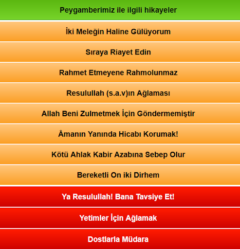 Peygamberimizle ilgili Hikaye