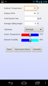 Humidifier Sizing screenshot 0