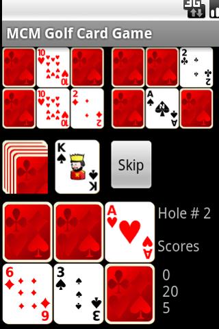 MCM Golf Card Game Screen 2