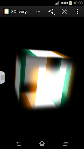 3D Ivory Coast Cube Flag LWP