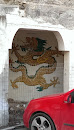 Caged Dragon Mural