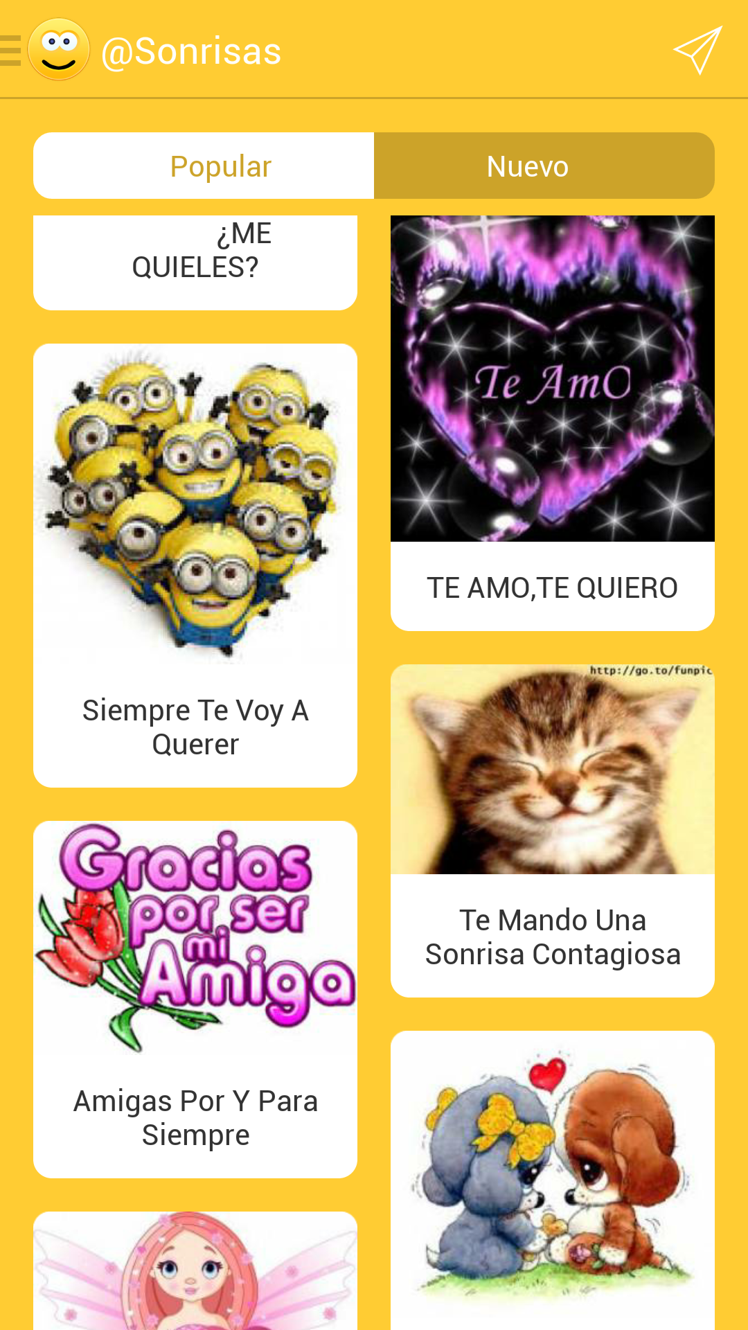 Android application Gifts for Friends screenshort