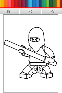 LEGO Funny Ninja Go Coloring