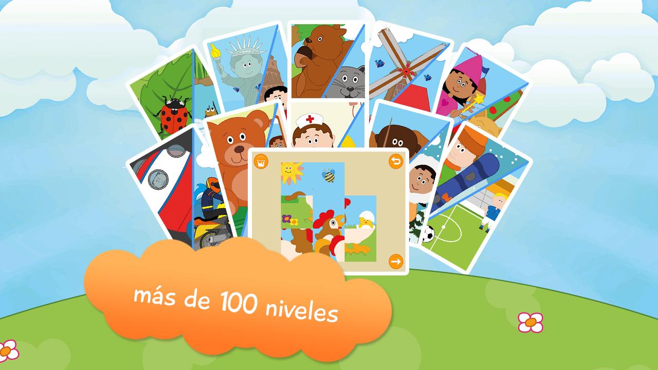 Android application 100+ Kids Sliding Puzzle screenshort