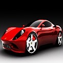 3D sports car logo