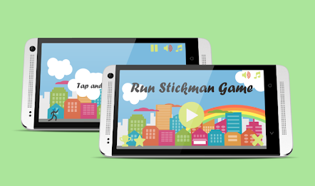 Run Stickman Game poster 1