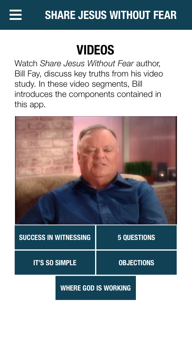 Share Jesus Without Fear Screen 1