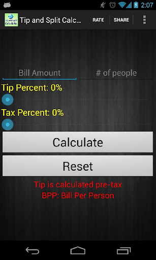 Tip and Split Calculator