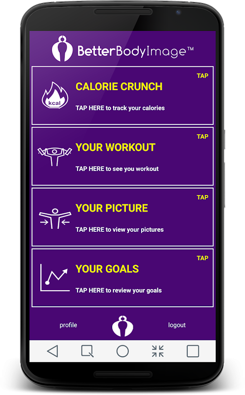 Android application Better Body Image screenshort