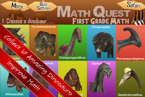 First Grade Math Quest Quiz 1