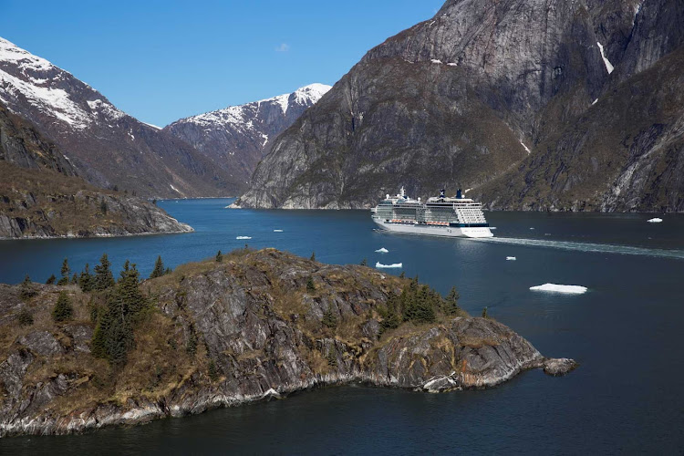 Soak up the spectacular scenery when Celebrity Solstice wanders down Tracy Arm Fjord in Alaska during the summer months.