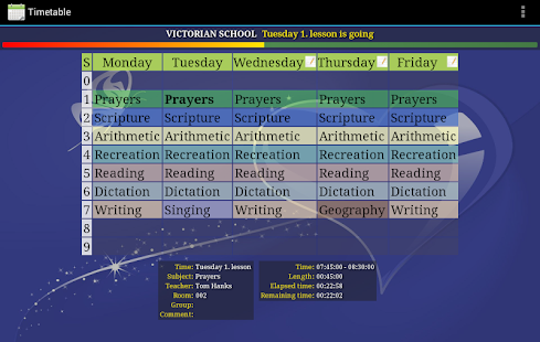 Timetable