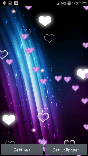 【免費個人化App】Purple Heart Live Wallpaper-APP點子