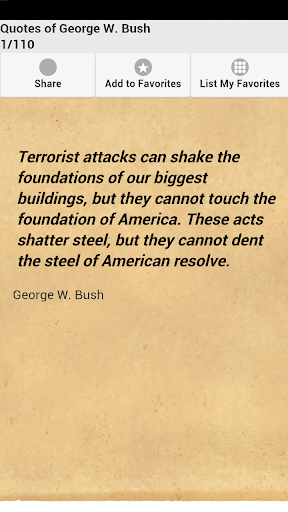 Quotes of George W. Bush