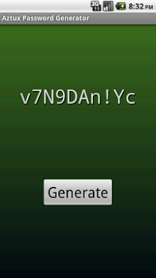 Aztux Password Generator