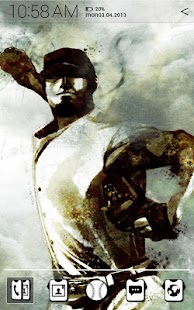 Baseball Illust Atom theme Screenshots 0