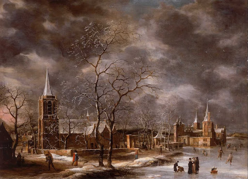 Warmond Castle in a Winter Landscape - Jan Beerstraten — Google Arts
