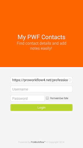 PWF Contacts