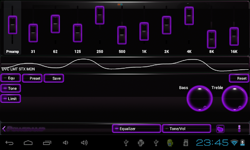 poweramp skin glow purple Screenshots 1