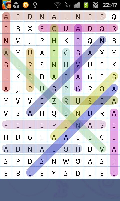 Resultado de imagen para sopa de letras resuelto