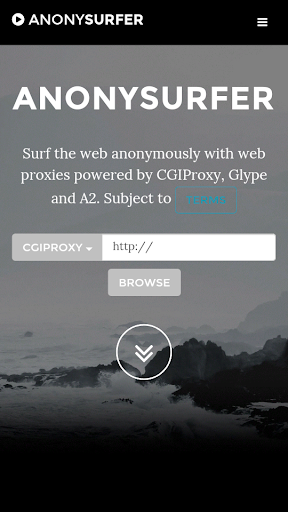 AnonySurfer web proxy VPN