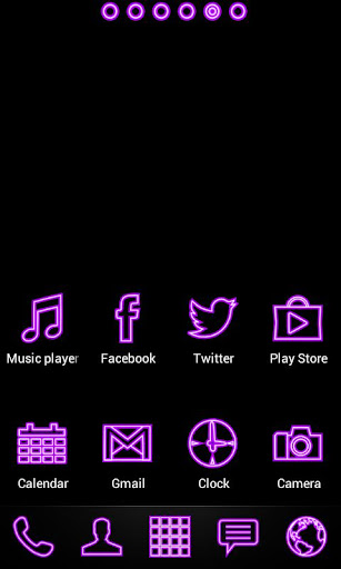 Purple Neon Free Theme