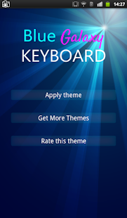 Blue Galaxy Keyboard