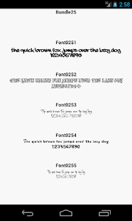 Fonts for FlipFont 25