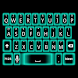 Cyan Glow Keyboard Skin