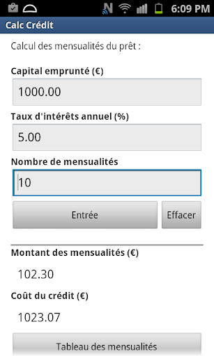 Calc Crédit