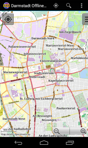 Darmstadt Offline City Map