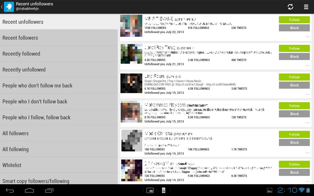 Unfollowers, Twitter Instagram - screenshot - 1280 x 800 png 115kB