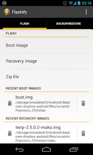 Flashify APK FULL (for root users) v1.1.4