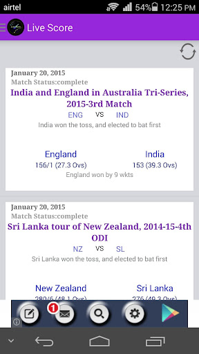 World Cup Livescore Cricket