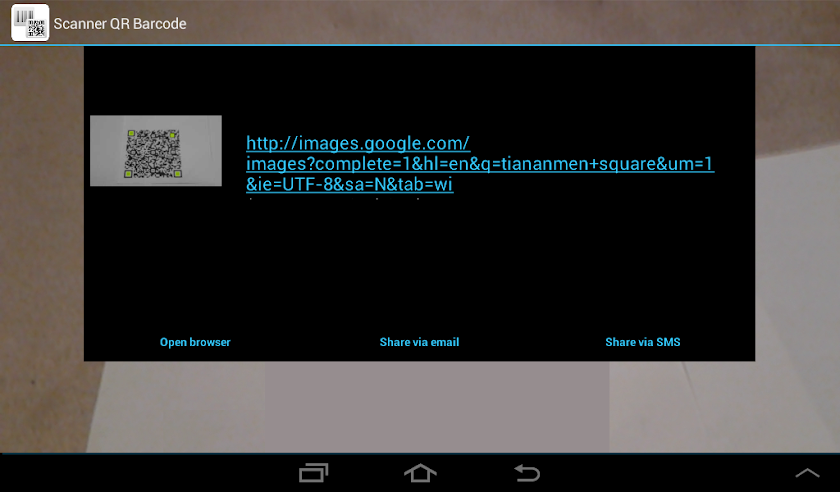 Scanner QR Barcode Screen 3