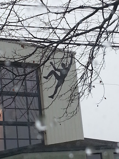 Guy Climbing Building