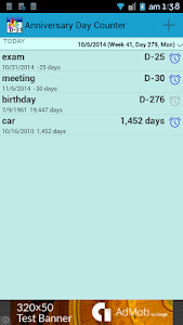 Anniversary & DayCount Widget screenshot 1