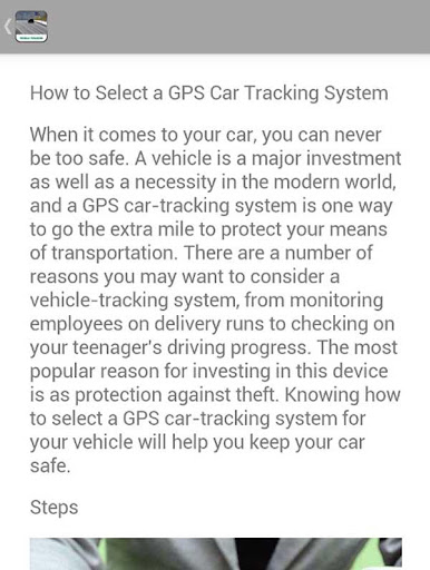 Vehicle Tracking Tips