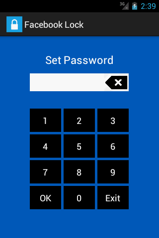 Facebook Lock - screenshot