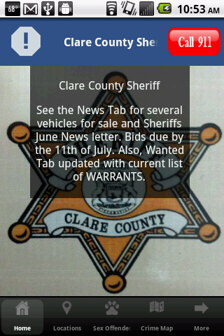 Clare County Sheriff Dept.