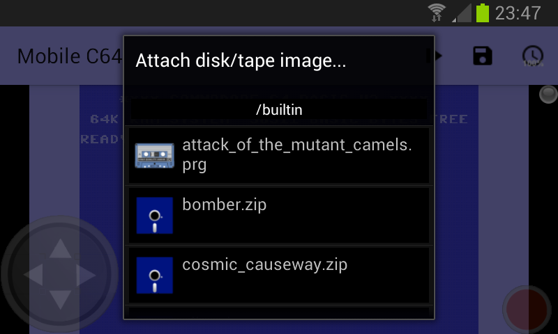 Mobile C64 Screen 3